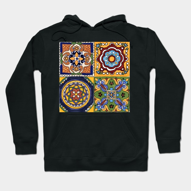 Talavera Four Square Hoodie by kschowe